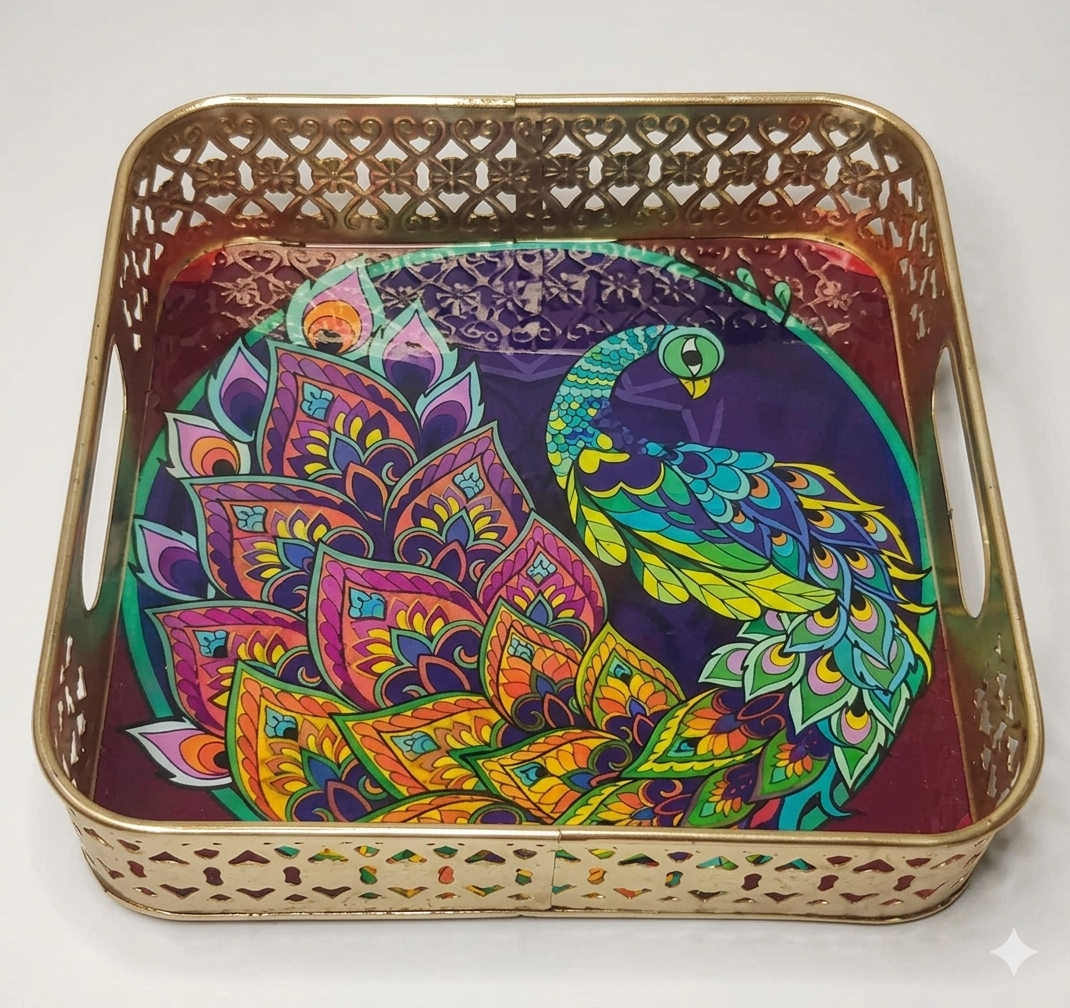 pichwai owal tray pichwai owal tray