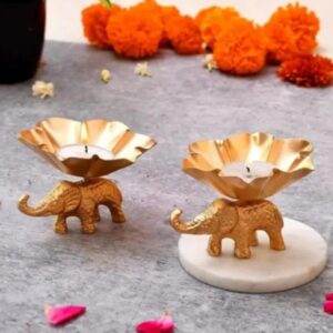 SMALL ELEPHANT CANDLE HOLDER