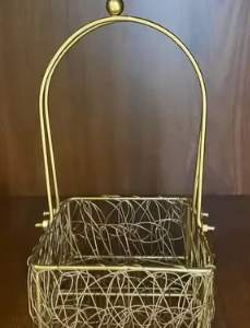 WIRE JAR HAMPER BASKET